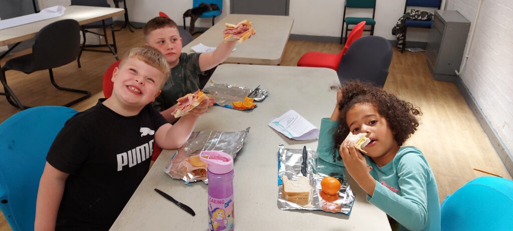 Children receive a free lunch every day they attend the holiday programme #HAF2022 Active Future Leicester
